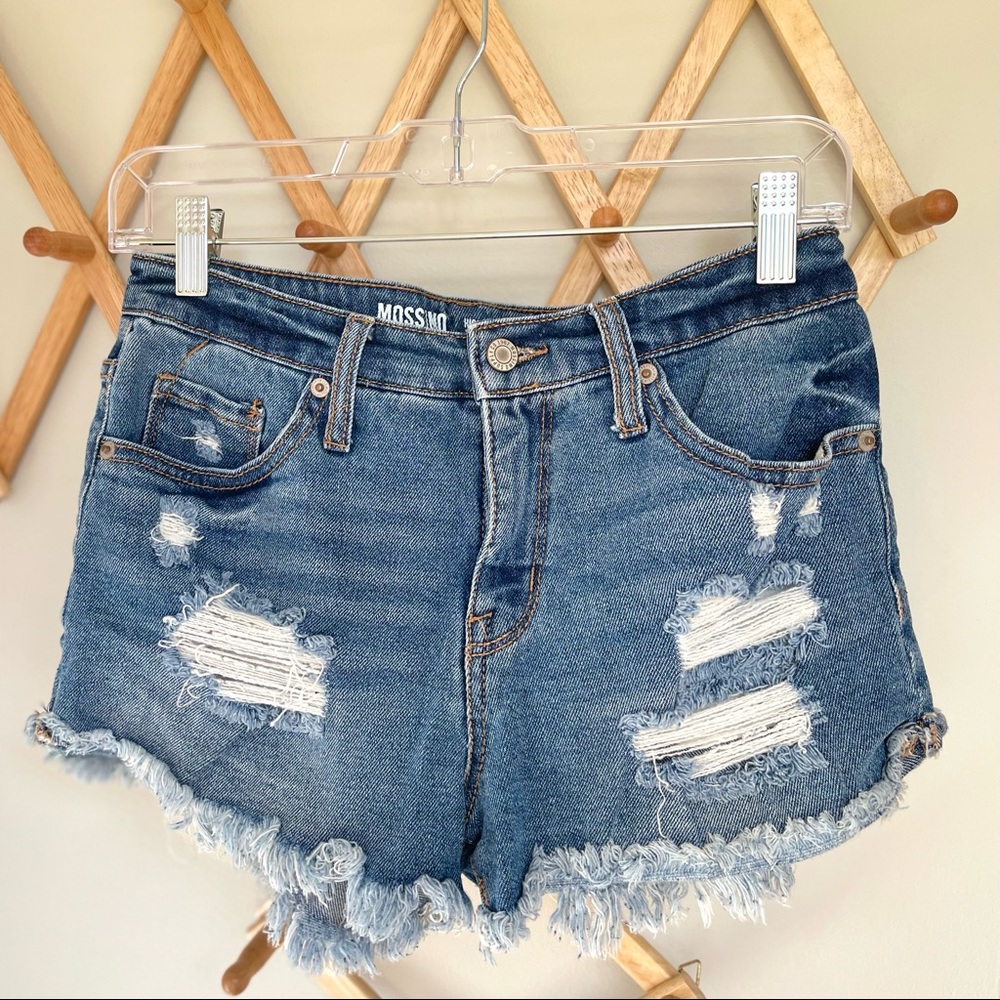 ☀️Women’s High Waist Denim Mossimo Shorts Sz 4